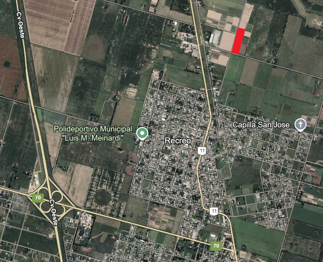 Terreno 10 has. - Recreo Norte